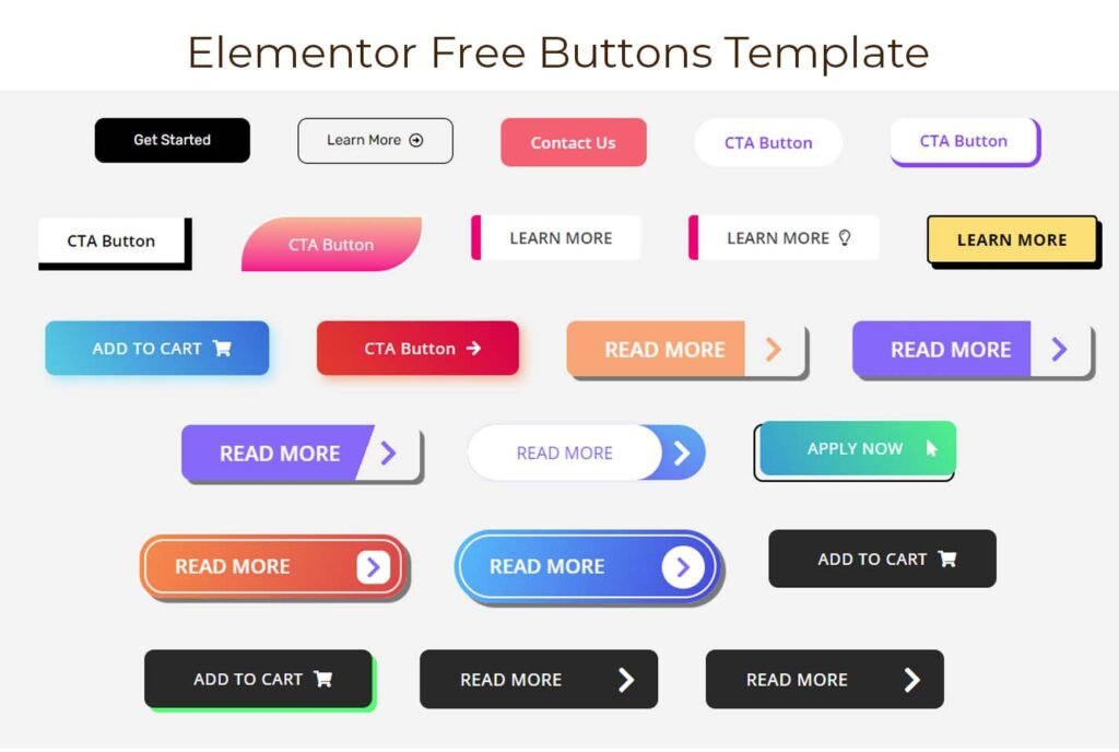 Elementor Buttons Free Template v1 - DMmotionarts