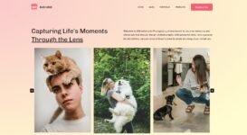 Hero Showcasing Images Elementor Template Free Dmmotionarts