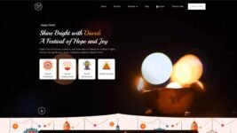 DMmotionarts Diwali website landing page portfolio elementor free