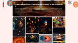 DMmotionarts Diwali website landing page portfolio elementor free 5