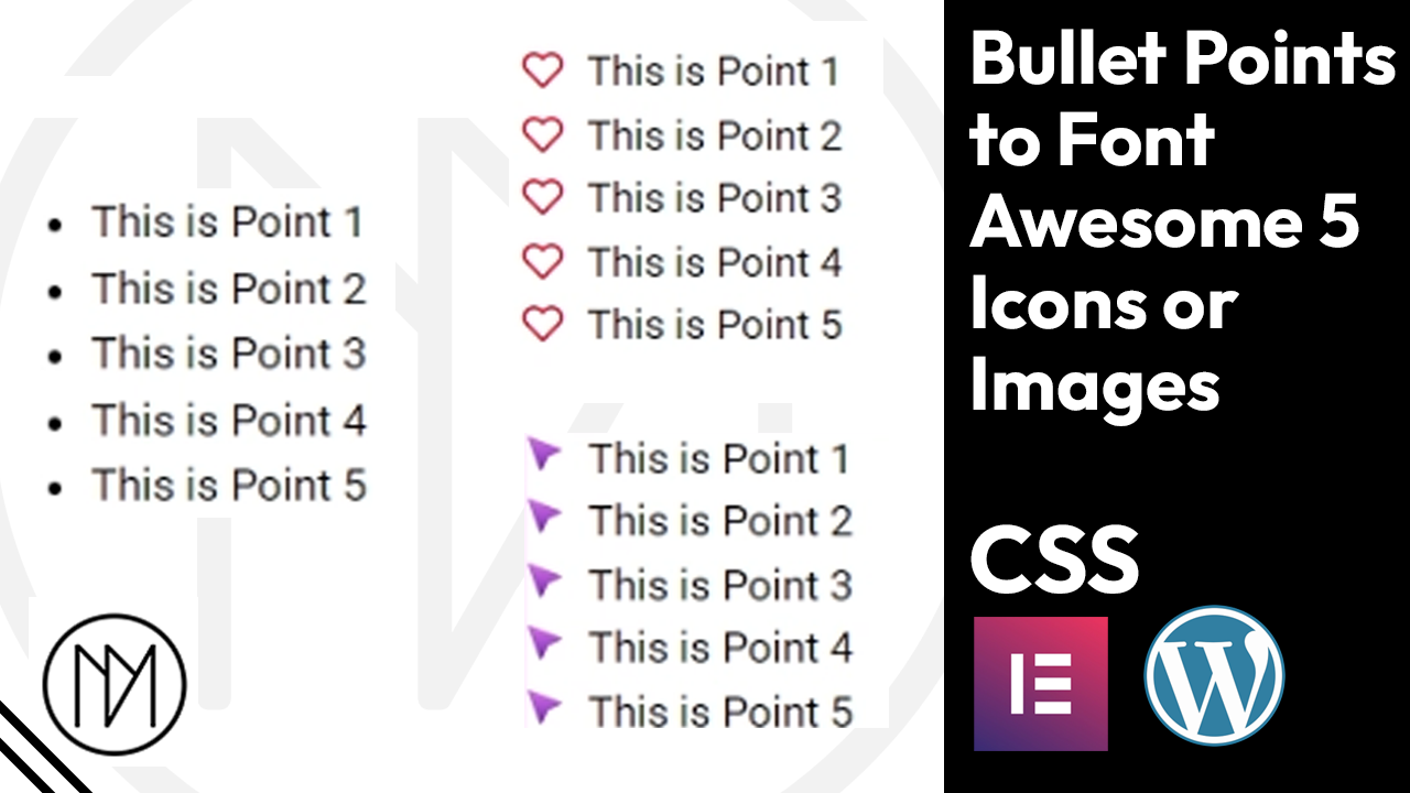 You are currently viewing How to change bullet points to font awesome 5 icons or images?