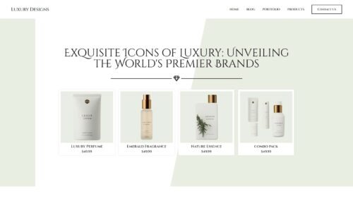 Luxury Brand Hero Free Elementor Template