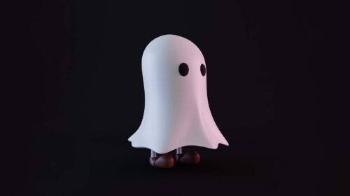 Cute Spooky Boo Ghost 3D Model And Stock Video Free Download