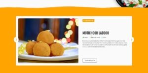 DMmotionarts Elementor Food Recipe Example Website Template Free 3