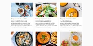 DMmotionarts Elementor Food Recipe Example Website Template Free 4