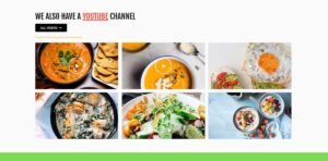 DMmotionarts Elementor Food Recipe Example Website Template Free5