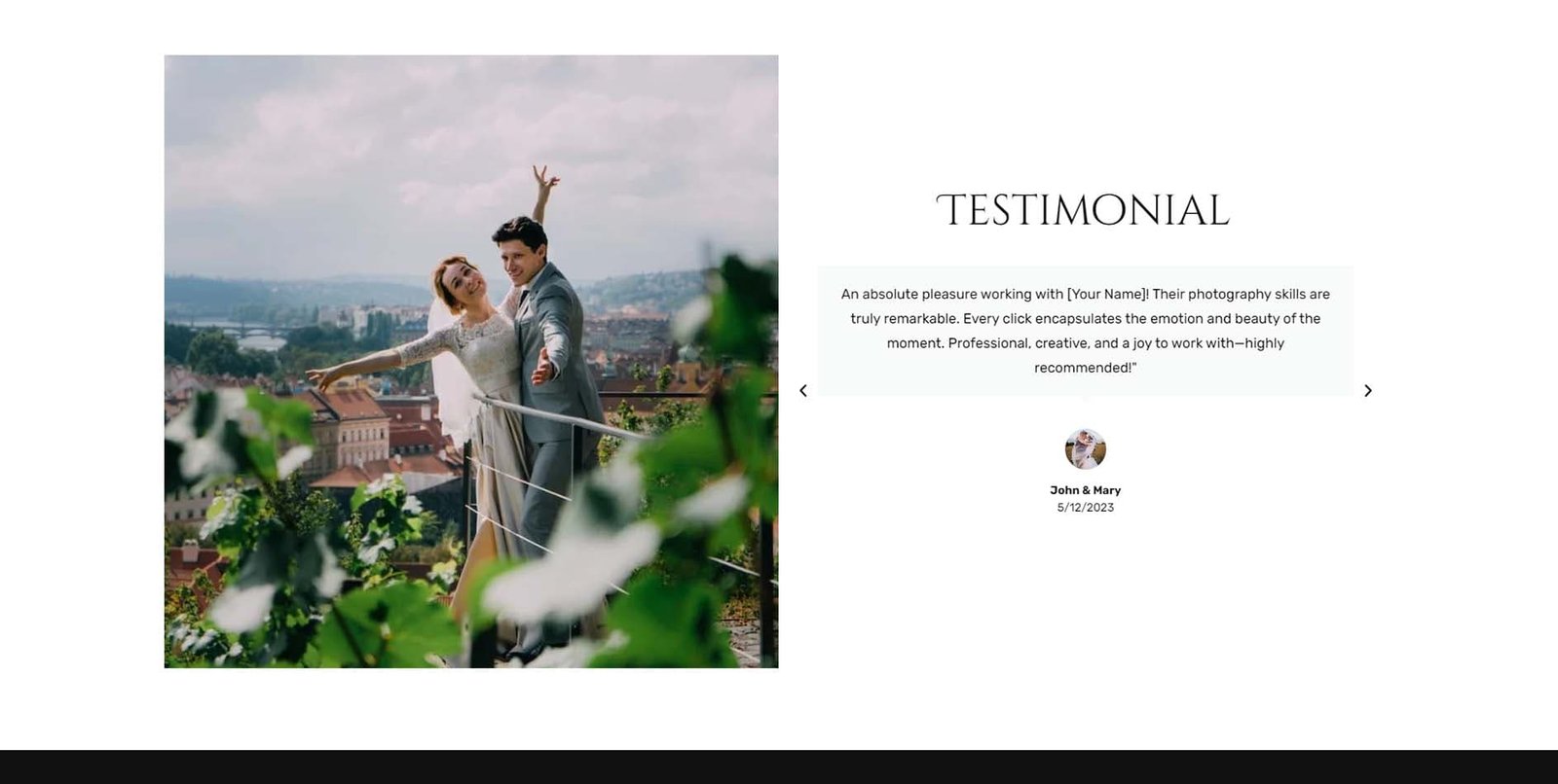 DMmotionarts Elementor Photography Website Template Free 4