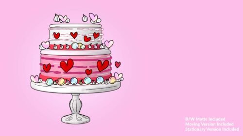 Valentine Love Cake Blender 3D model and Video Free Download