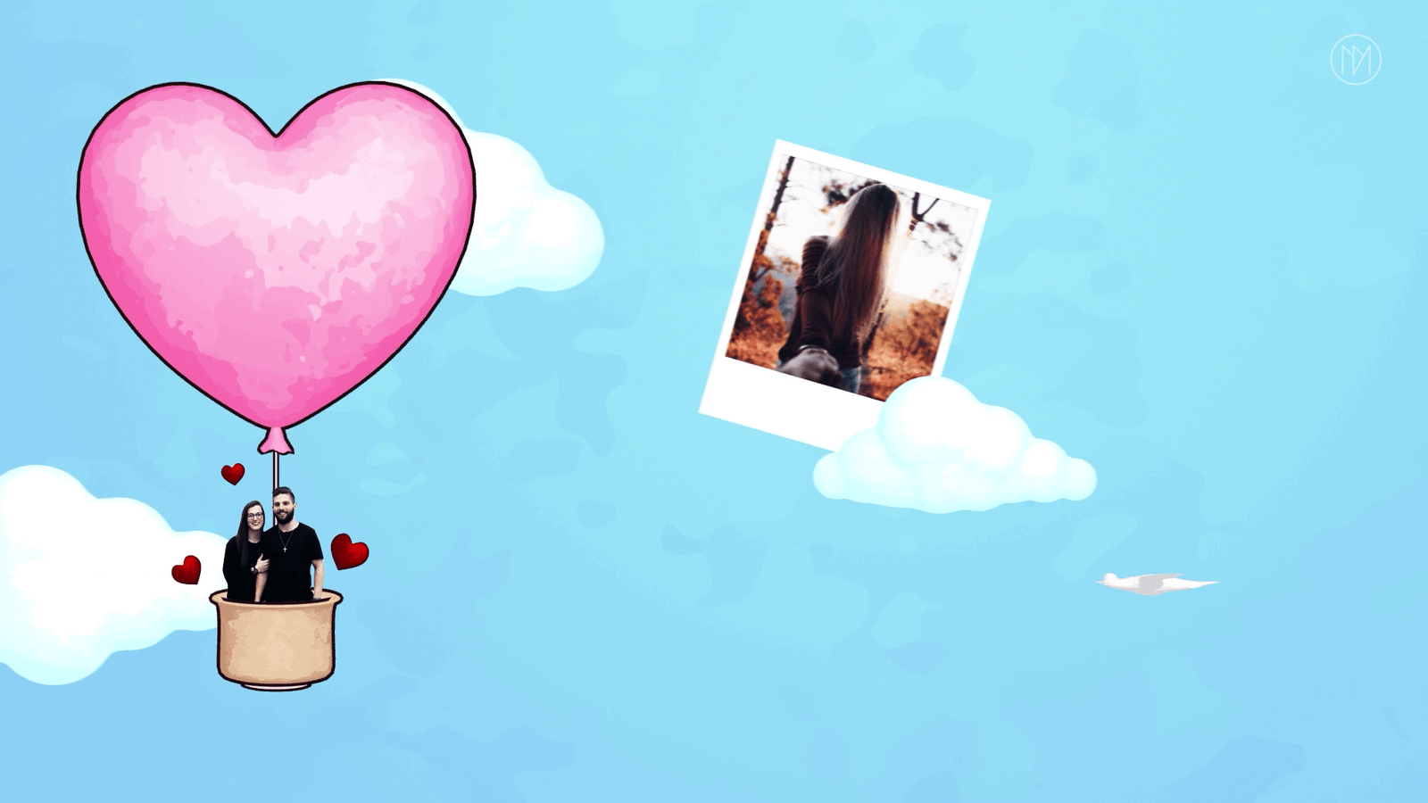 Valentine’s Day Hot Air Balloon Memories AE Template + Tiktok Reel version