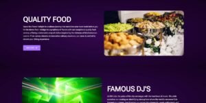 Nightclub concert event website free elementor template DMmotionarts 5