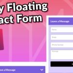 How to Create a Sticky Floating Contact Form with Elementor?