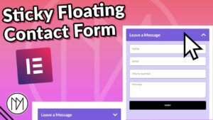 Read more about the article How to Create a Sticky Floating Contact Form with Elementor?