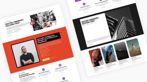 Multipurpose sections Elementor Free Template #2