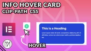 Read more about the article Info Card Reveal on Hover – Clip Path CSS & Elementor