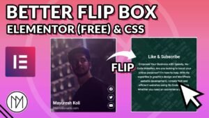 Read more about the article Create Custom Flip Box in Elementor & CSS – WordPress Tutorial