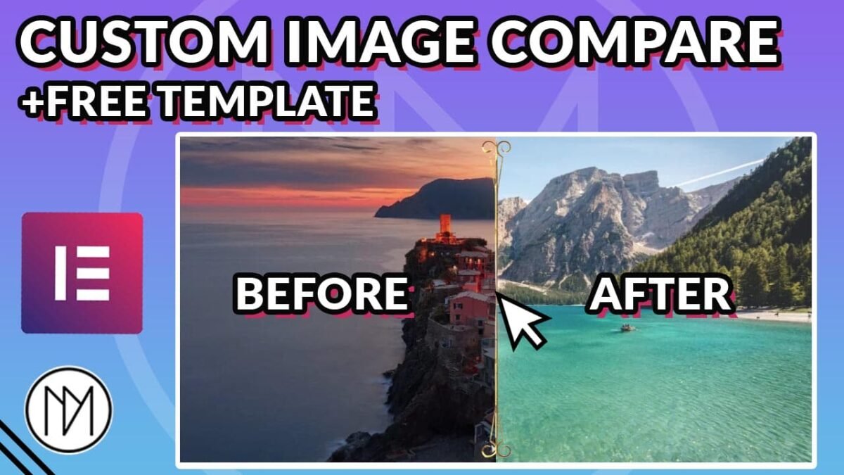 custom image compare for elementor free CSS JS