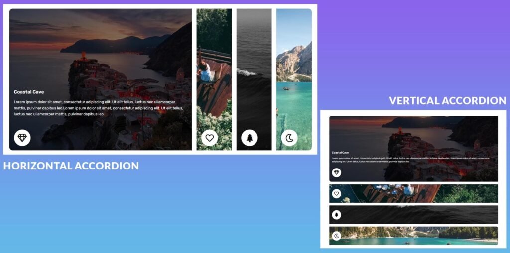 horizontal vertical clickable accordion tab elementor template - Copy