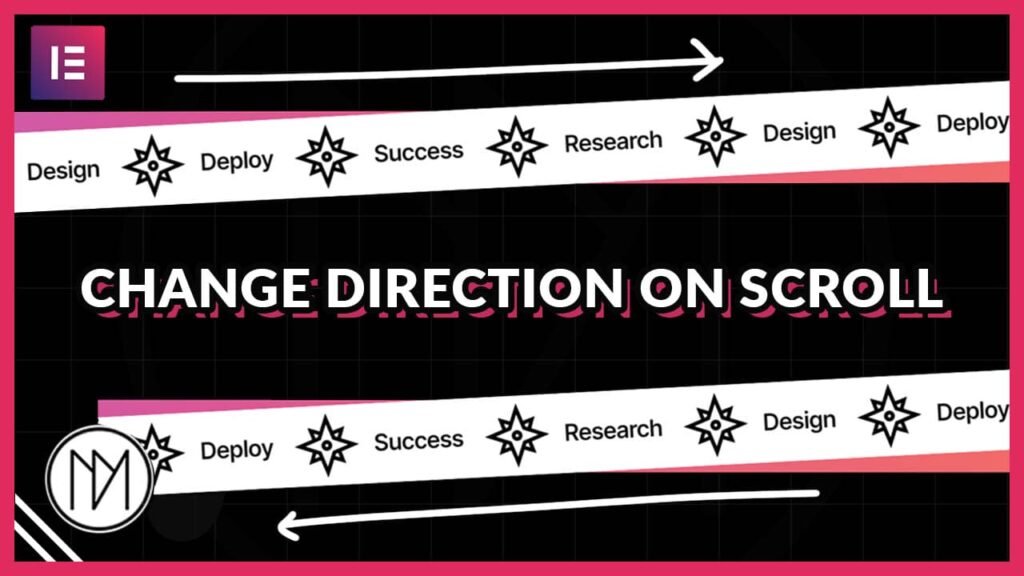 Scroll based direction of marquee with elementor and gsap