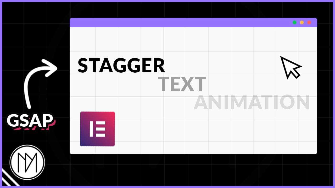 Stagger Text animation with elementor and gsap