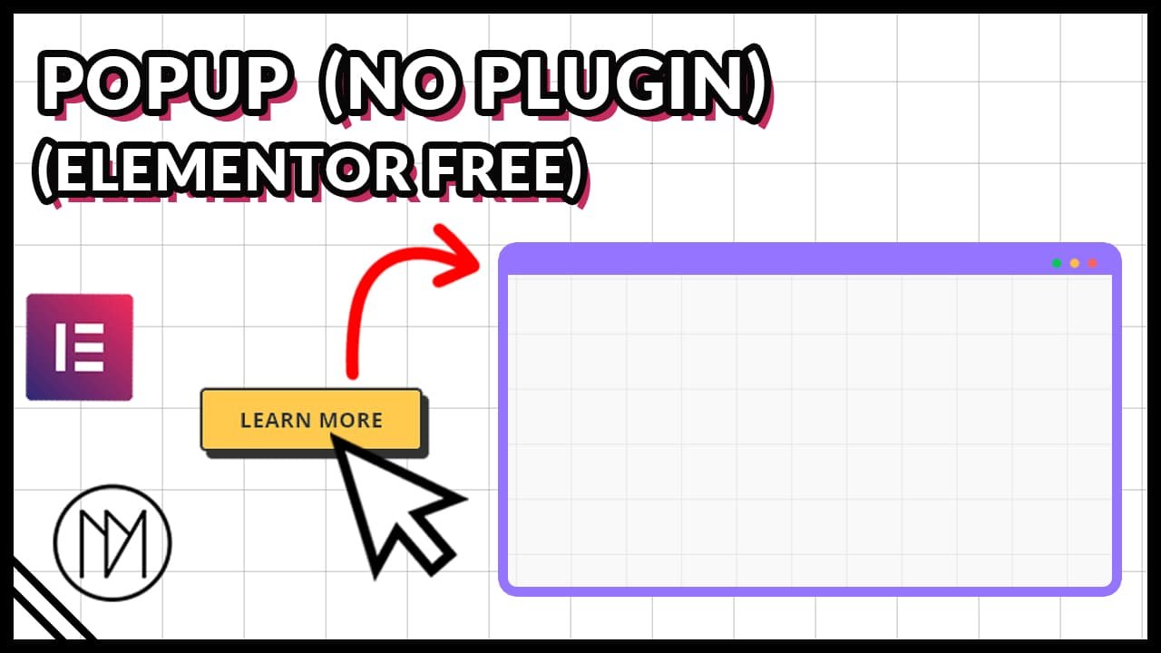Create elementor popups for free with no plugin