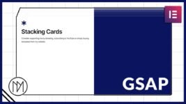 Stacking cards with Elementor and GSAP tutorial