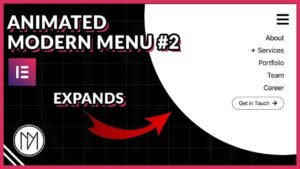 Read more about the article Animated Modern Menu with Elementor & GSAP #2