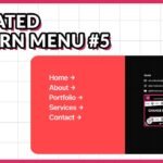 Animated Full Screen Modern Menu with Elementor & GSAP #1