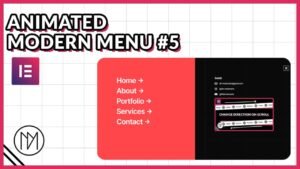 Read more about the article Animated Full Screen Modern Menu with Elementor & GSAP #1