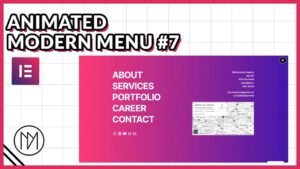 Read more about the article Animated Full Screen Modern Menu with Elementor & GSAP #3