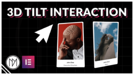 3d vanilla tilt js hover effect elementor