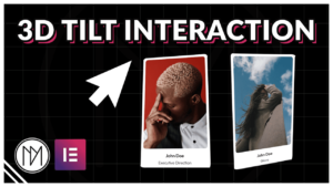 Read more about the article 3D Tilt Hover Effect with Vanilla Tilt JS – Elementor Tutorial