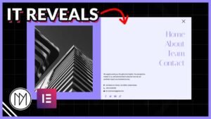 Read more about the article Animated Reveal Menu – Elementor and GSAP Tutorial