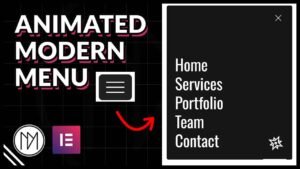 Read more about the article Modern Animated Menu – Elementor and GSAP Tutorial