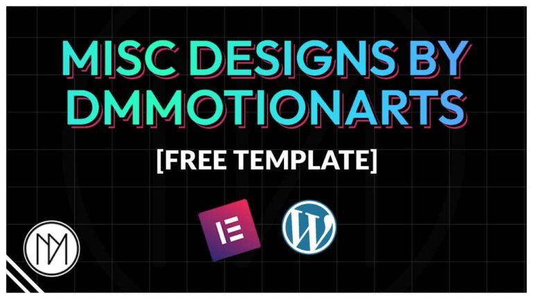 Misc Design Sections #1 - Elementor Free Template - DMmotionarts