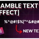 Scramble Text Reveal and Animation –  Elementor and GSAP Tutorial