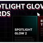 SpotLight Glow Cards –  Elementor, CSS & JS Tutorial
