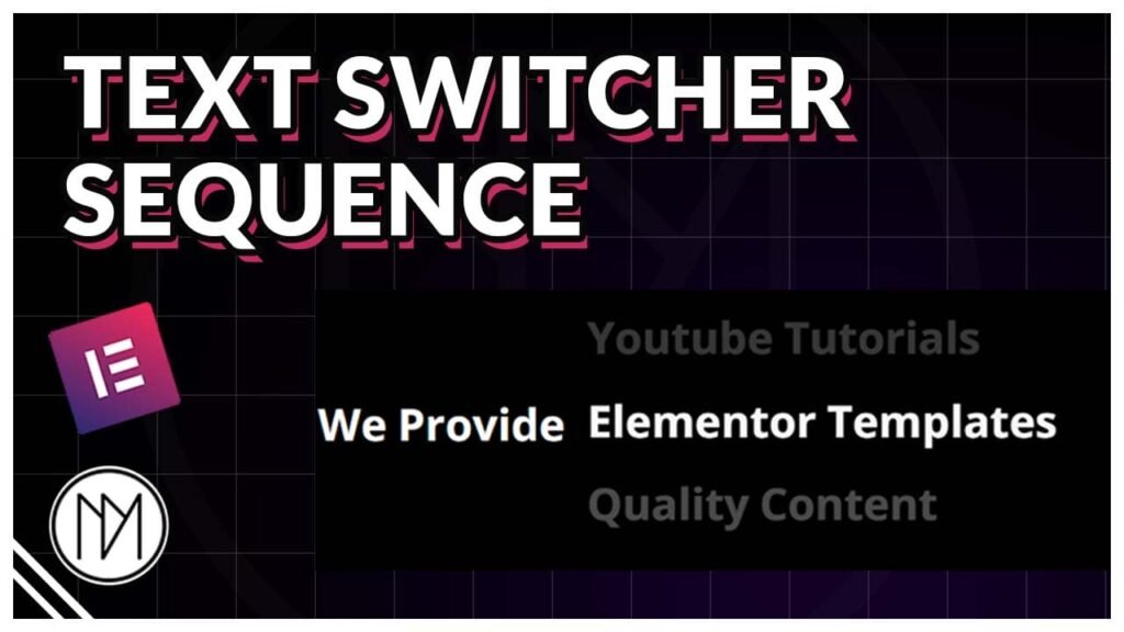 text switcher sequence elementor template