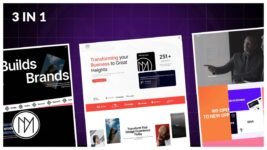 Animated Landing Page GSAP and Elementor Template Pack #1