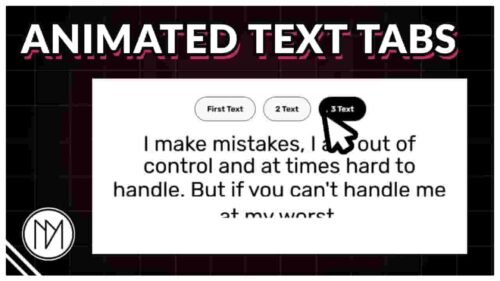 Animated Text Switcher Tabs – Elementor Free Template